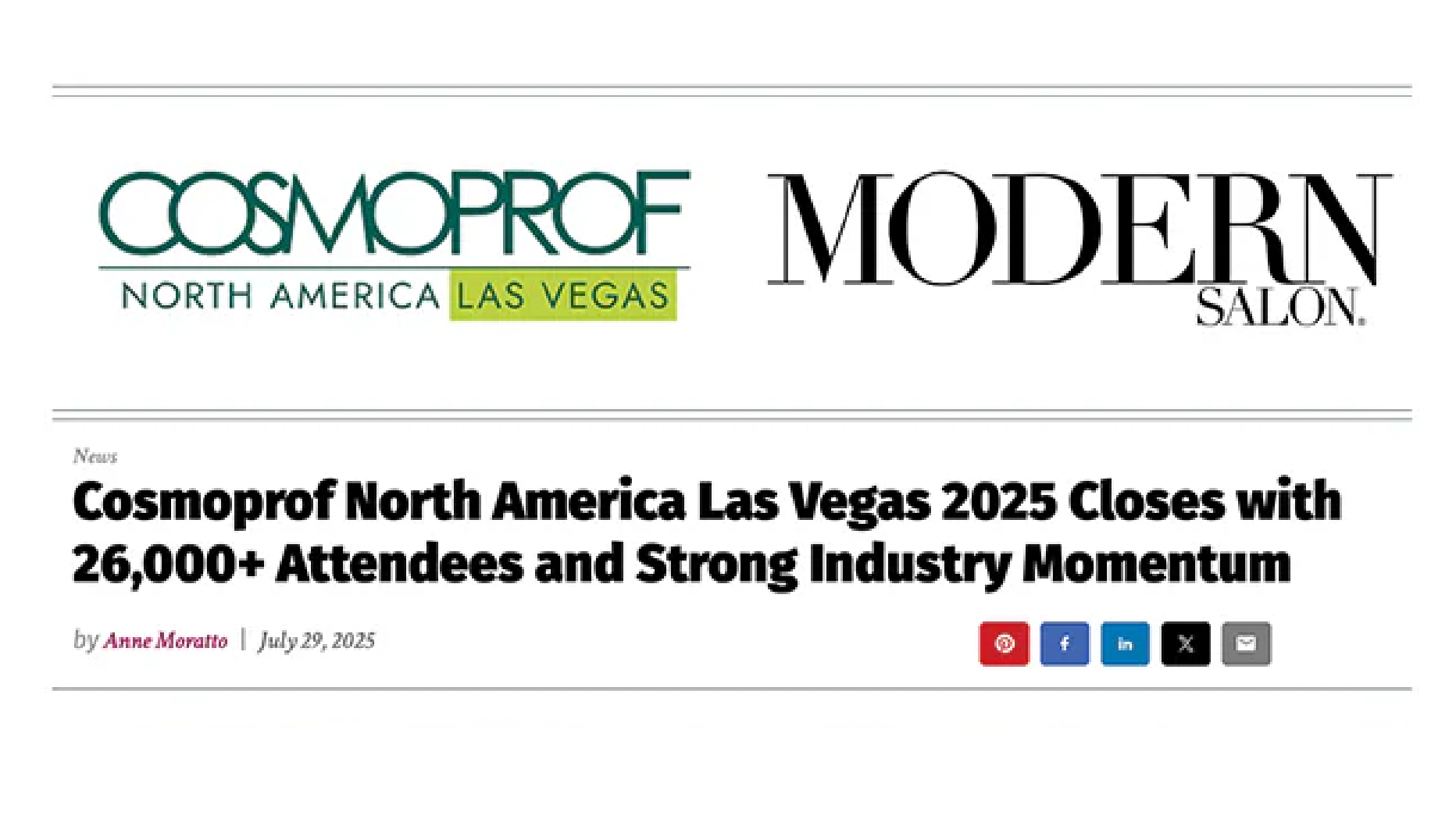 TimeSavvy Featured in Modern Salon After Successful Cosmoprof North America Launch